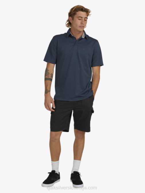 Quiksilver PJ4H96 moški polnočna mornarica waterman polo majica s kratkimi rokavi