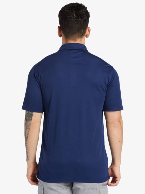 Quiksilver PJ4H96 moški polnočna mornarica waterman polo majica s kratkimi rokavi