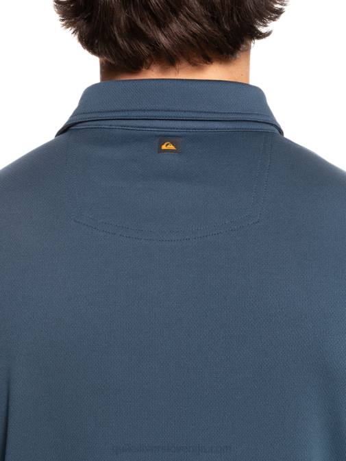 Quiksilver PJ4H96 moški polnočna mornarica waterman polo majica s kratkimi rokavi