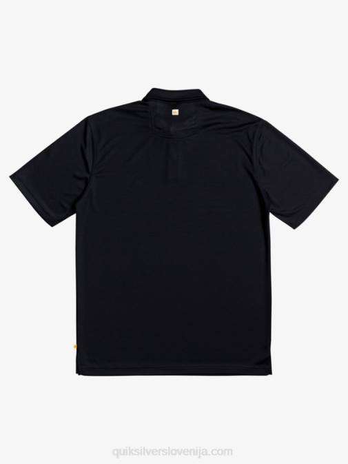Quiksilver PJ4H98 moški Črna waterman polo majica s kratkimi rokavi