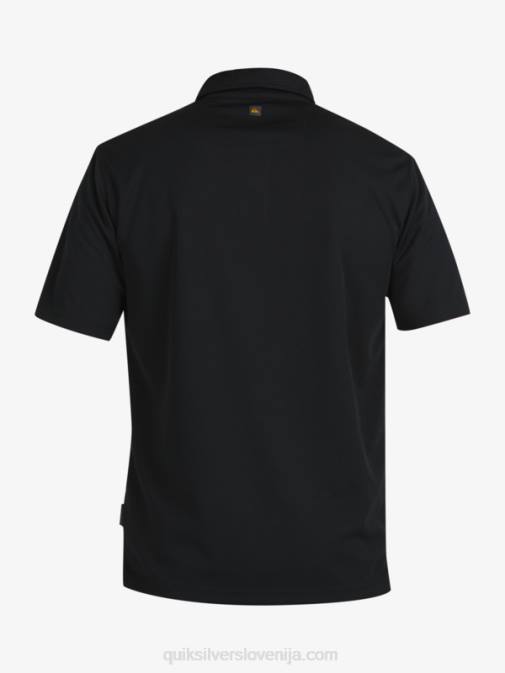 Quiksilver PJ4H98 moški Črna waterman polo majica s kratkimi rokavi