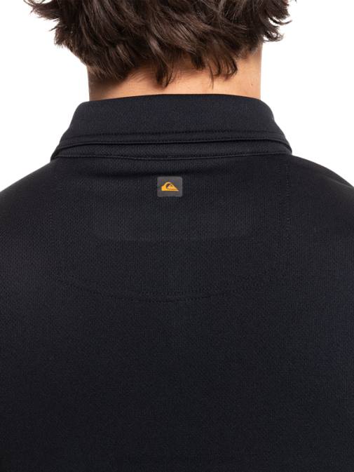 Quiksilver PJ4H98 moški Črna waterman polo majica s kratkimi rokavi