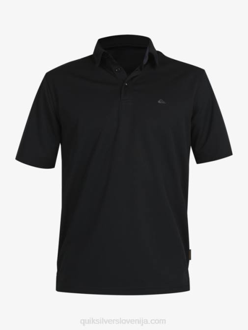 Quiksilver PJ4H98 moški Črna waterman polo majica s kratkimi rokavi