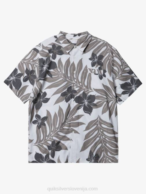 Quiksilver PJ4H992 moški bela/črna srajca s kratkimi rokavi waterman shonan