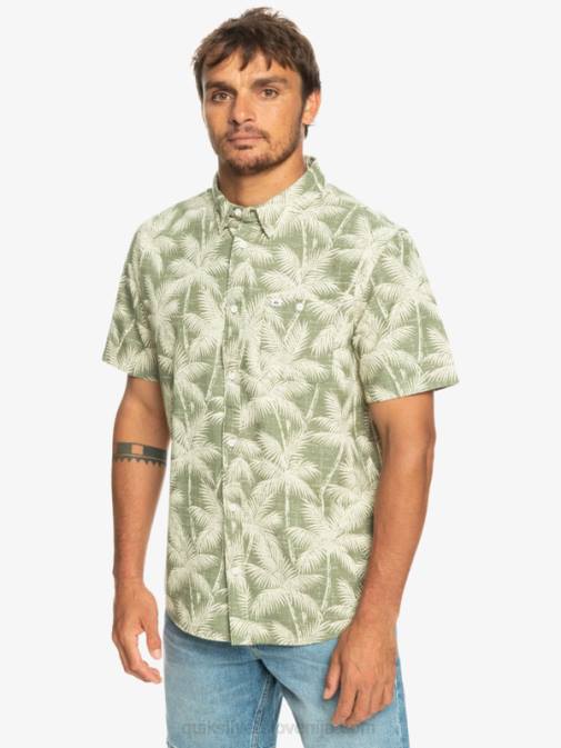 Quiksilver PJ4H996 moški štirje listi minljivi trenutek srajca s kratkimi rokavi minljivega trenutka
