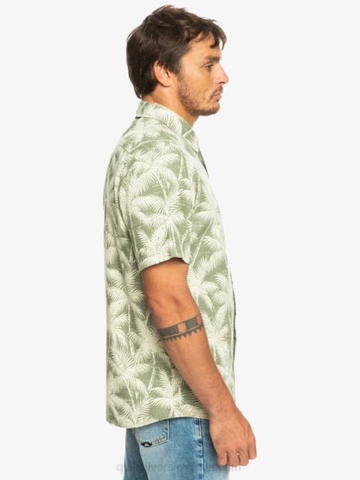 Quiksilver PJ4H996 moški štirje listi minljivi trenutek srajca s kratkimi rokavi minljivega trenutka