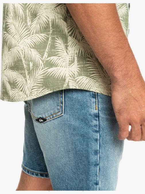 Quiksilver PJ4H996 moški štirje listi minljivi trenutek srajca s kratkimi rokavi minljivega trenutka