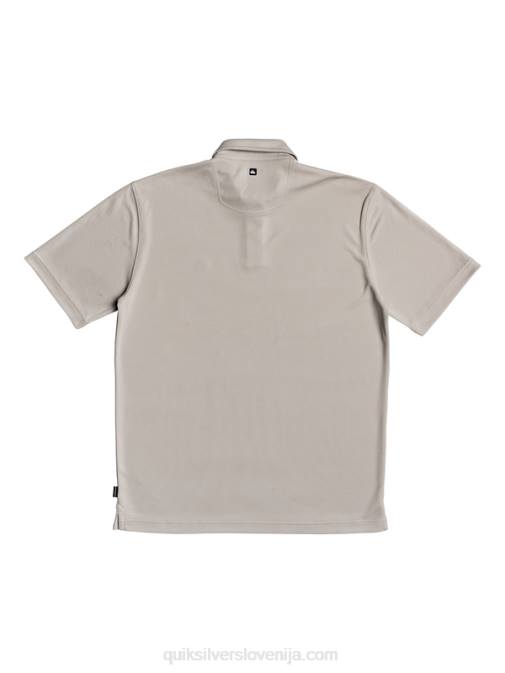 Quiksilver PJ4H99 moški kremenčevo siva waterman polo majica s kratkimi rokavi