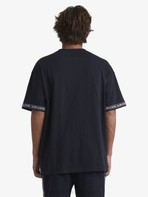 Quiksilver x Stab PJ4H1865 moški Črna majica iz 90-ih